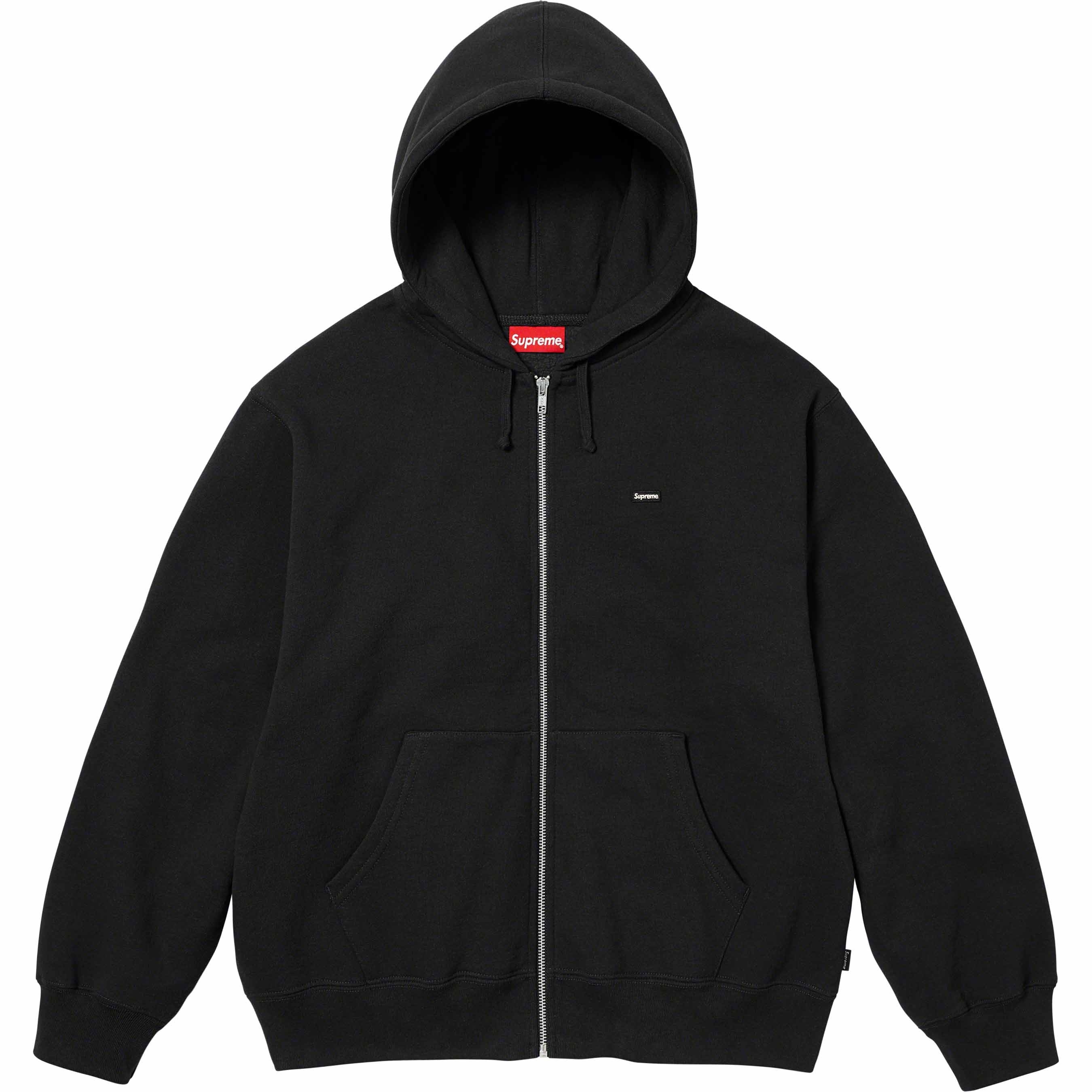 Small Box Zip Up Hooded Sweatshirt view 3